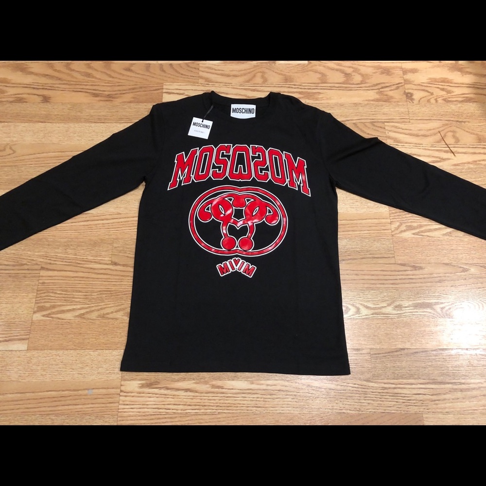 Black Moschino Long Sleeve Tee